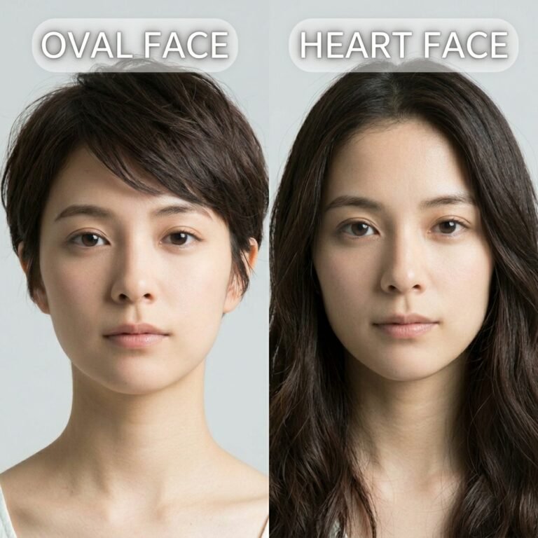 Oval and Heart-Shaped Faces Hair Style Idea
